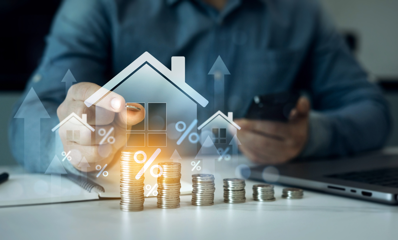 Real estate investment for future of success.Tax benefits for buy real estate. Increase in real estate prices worldwide.Research strategy for buying, selling, renting real estate for profit